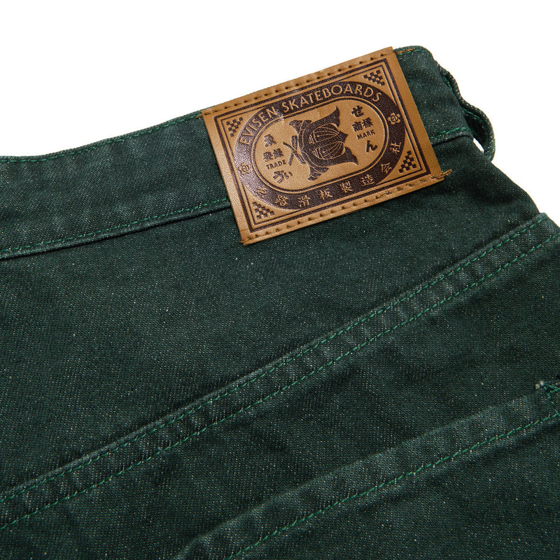 Evisen Sushi Denim Shorts - Green
