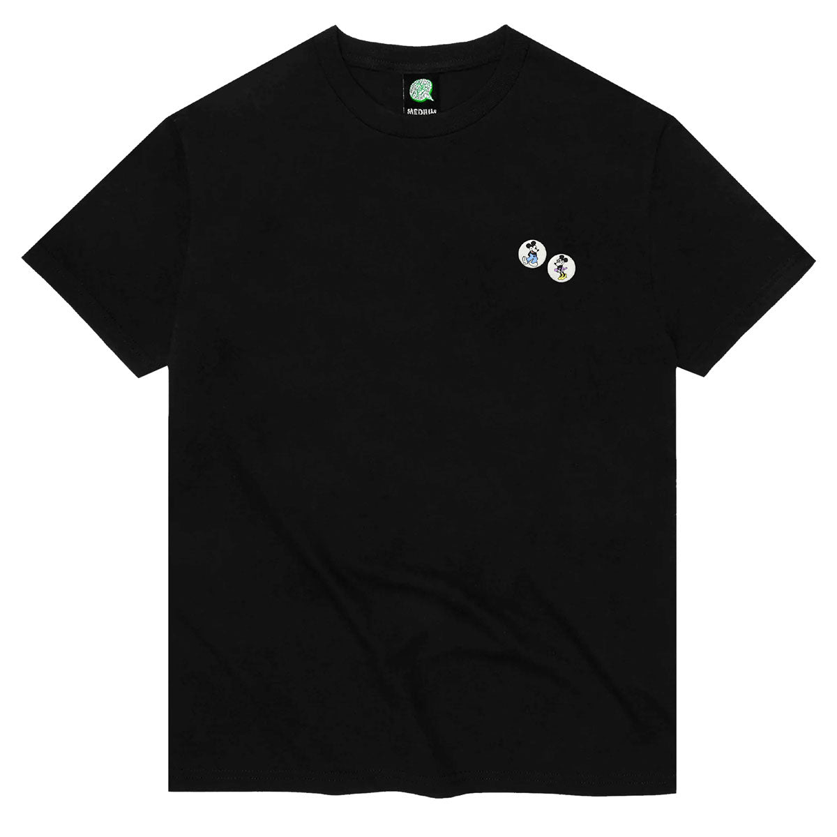 Violet Mickey Loves Minnie T-Shirt - Black image 1
