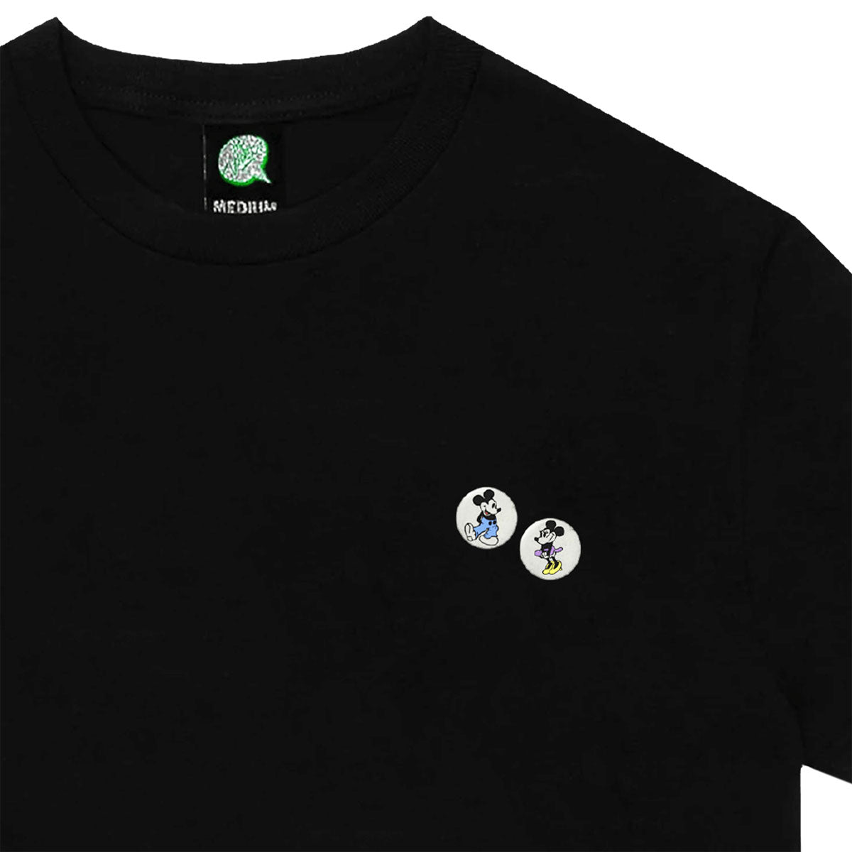 Violet Mickey Loves Minnie T-Shirt - Black image 2