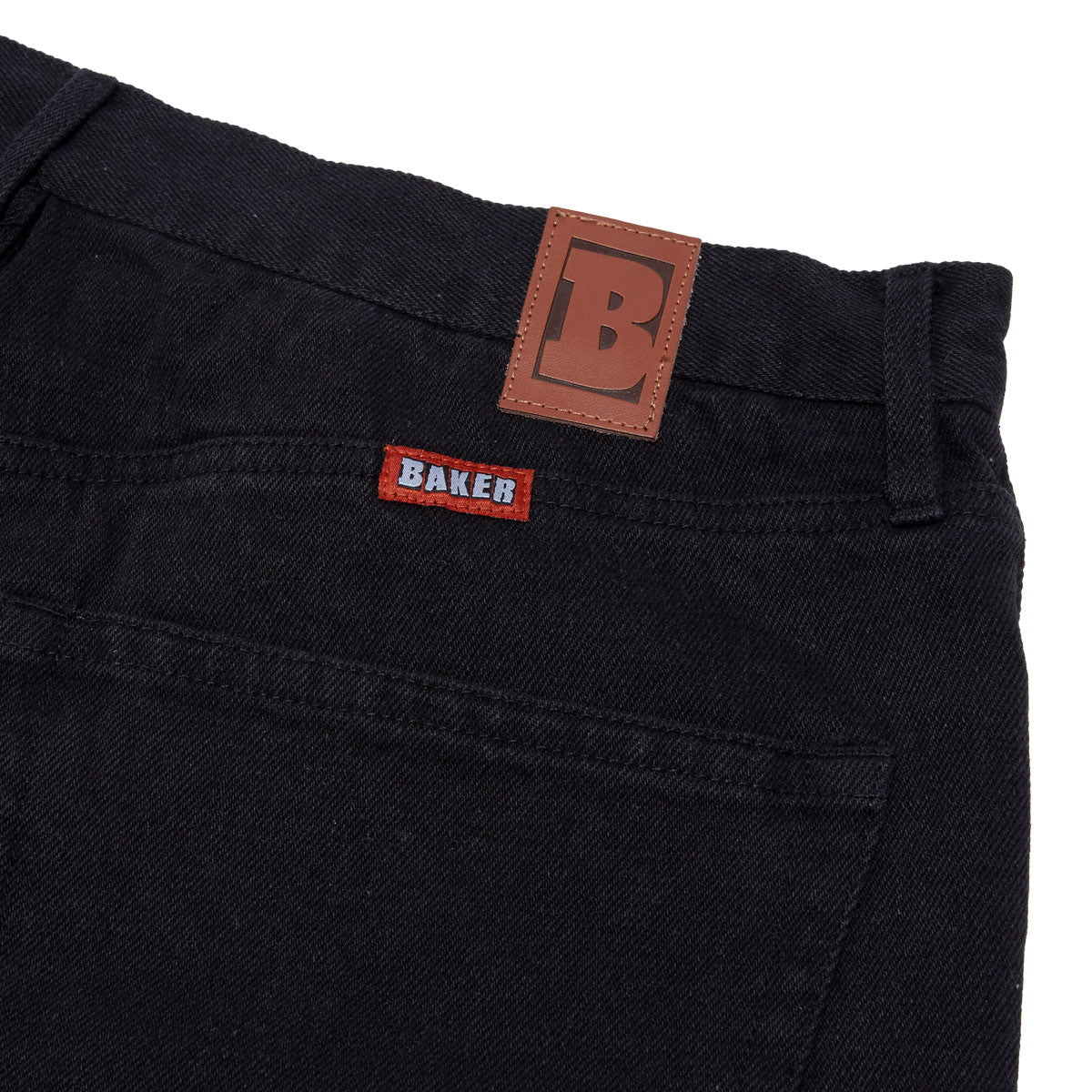 Baker Warner Denim Shorts - Black image 4