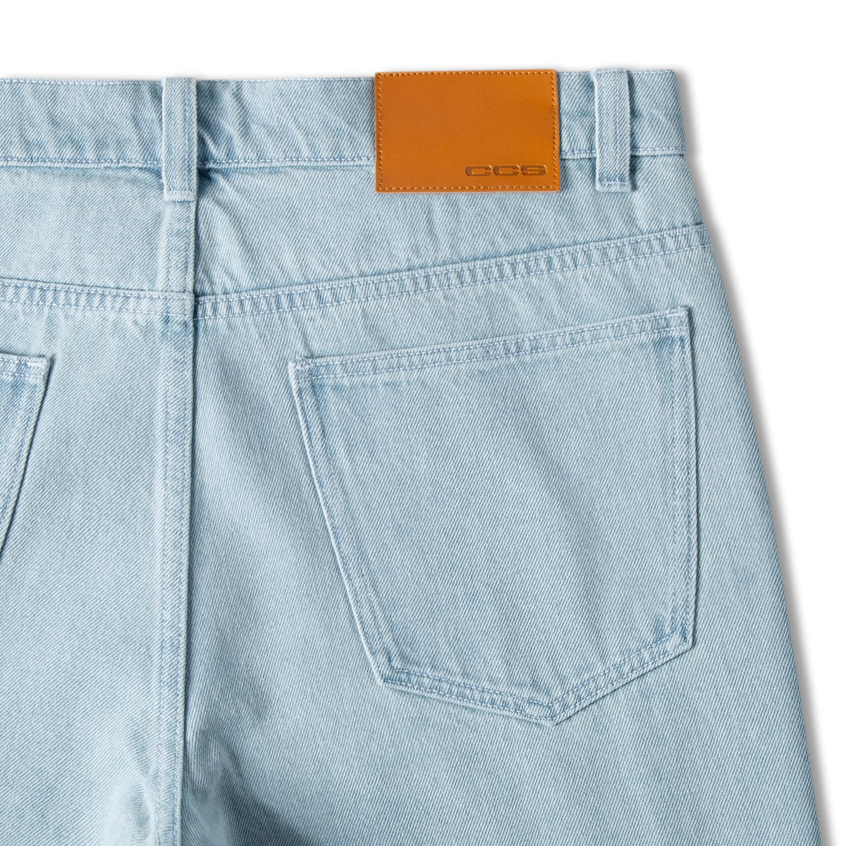 CCS Western Straight Denim Jeans - Bleach Wash image 7