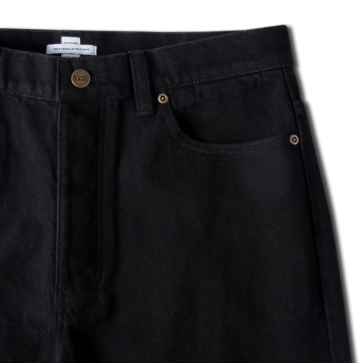 CCS Western Straight Denim Jeans - Black image 6