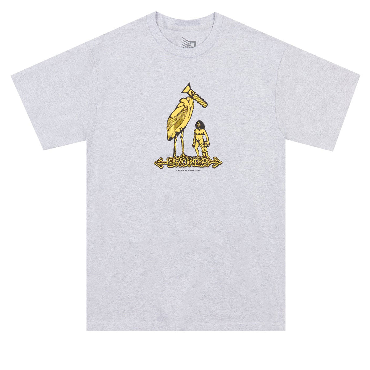 Bronze 56k Hardware History T-Shirt - Heather Grey image 1