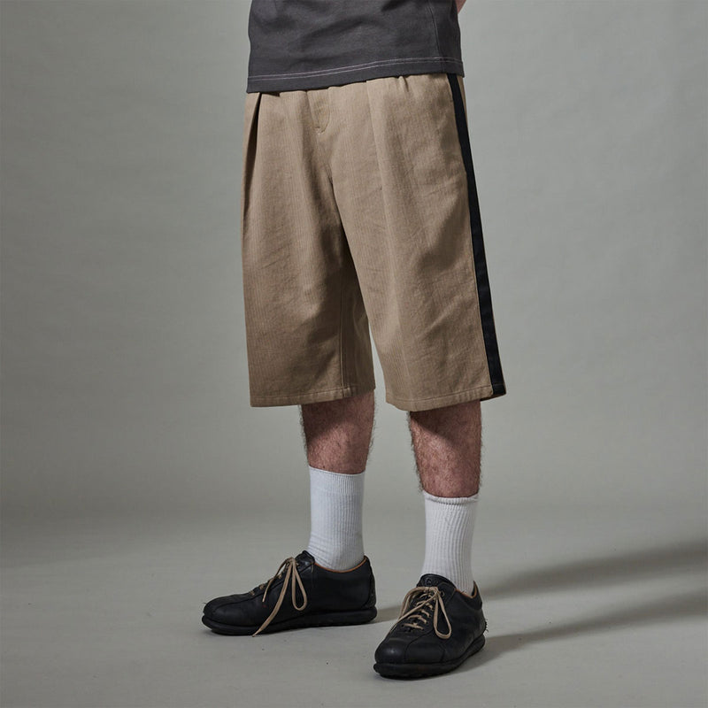 Passport Herringbone Leagues Club Stripe Shorts - Stone