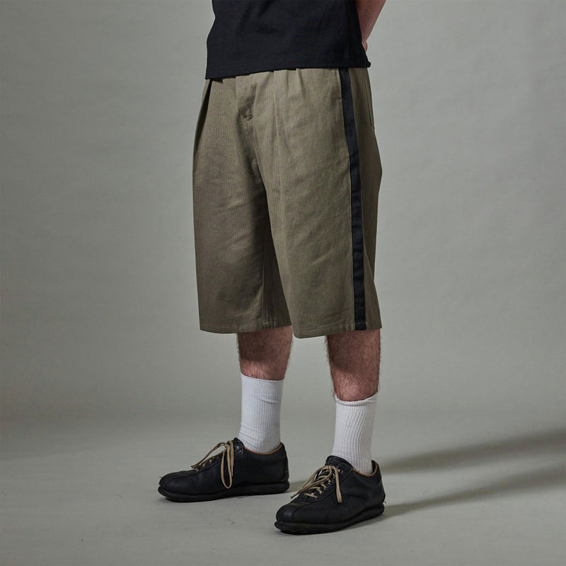 Passport Herringbone Leagues Club Stripe Shorts - Olive