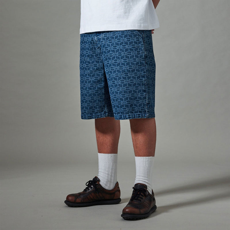Passport Soap Sparkle Workers Club Jean Shorts - Washed Dark Indigo