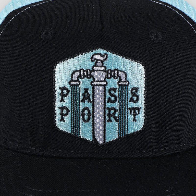 Passport Water Supply Workers Trucker Hat - Black