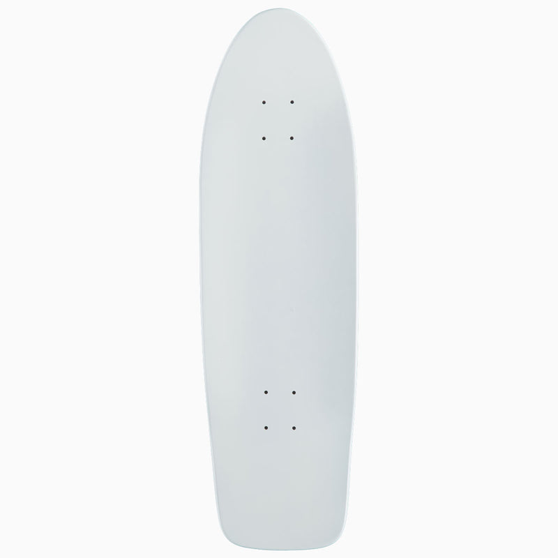 Dogtown Cross Logo 70s Rider Skateboard Deck - Gloss White/Metallic Red Cross - 9.00