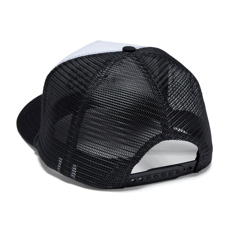 Jenkem Front Blunt Trucker Hat - White/Black