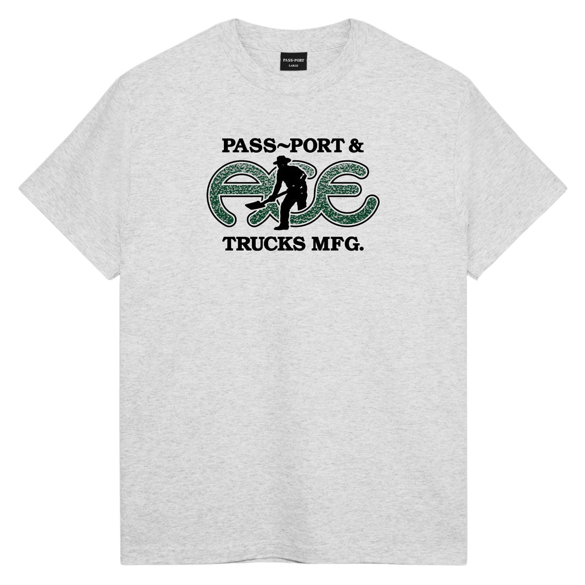 Ace x Passport Hammertone T-Shirt - Ash image 1