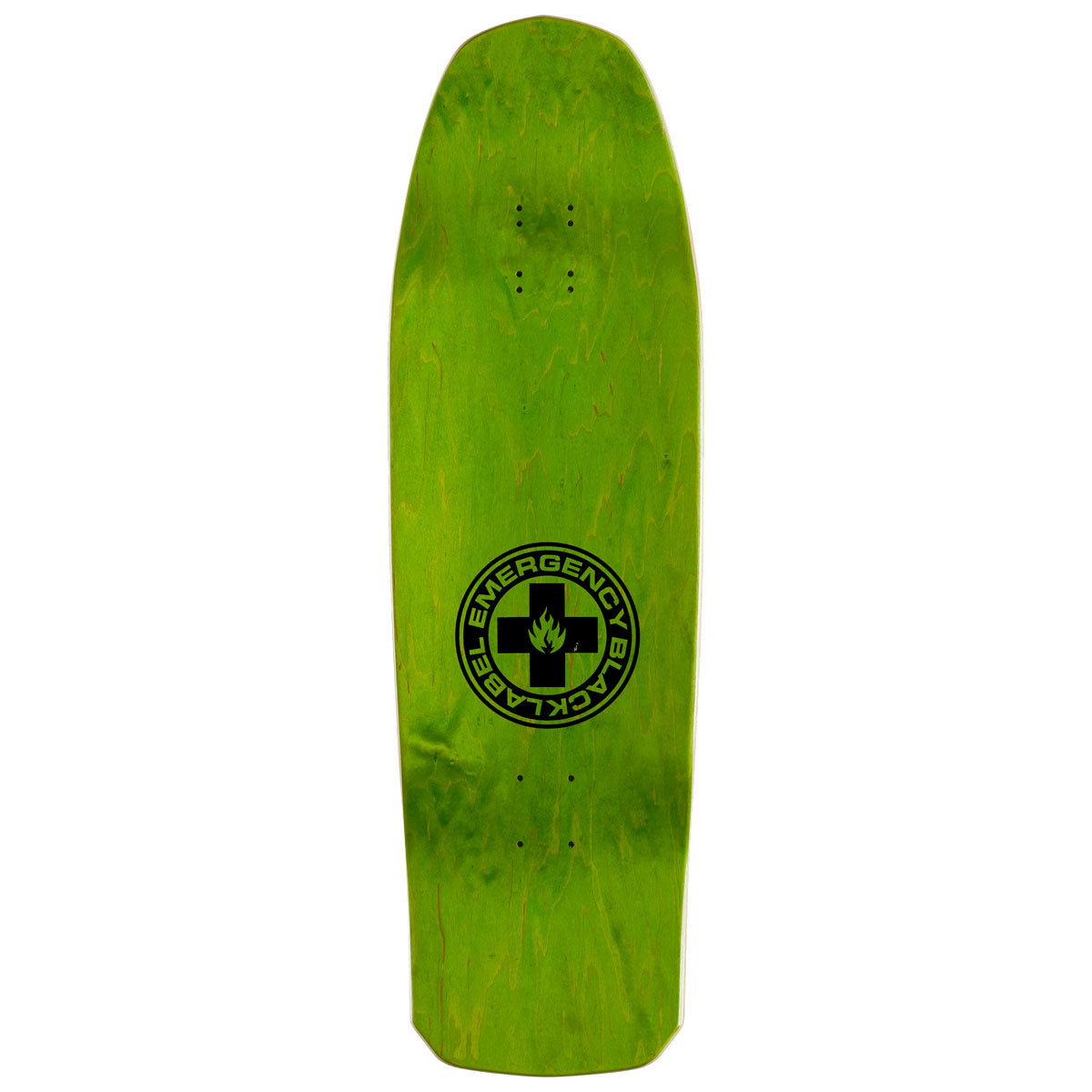 Black Label John Lucero Ripped Cross Shaped Skateboard Complete - Assorted Stains - 10.00