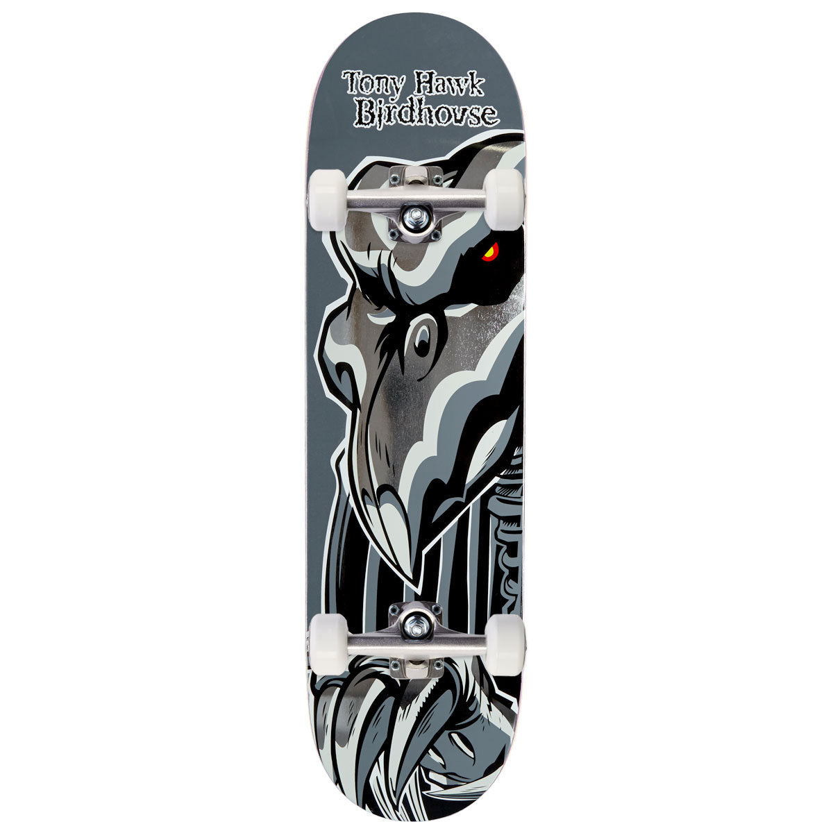 Birdhouse Tony Hawk Falcon 2 Skateboard Complete - Gunmetal - 8.50