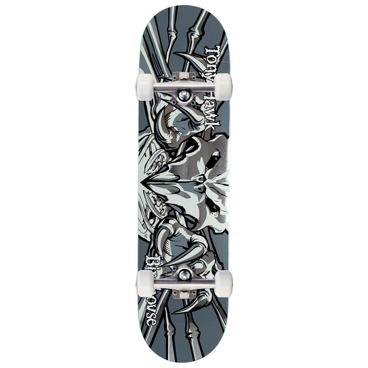 Birdhouse Tony Hawk Falcon 3 Skateboard Complete - Gunmetal - 8.00