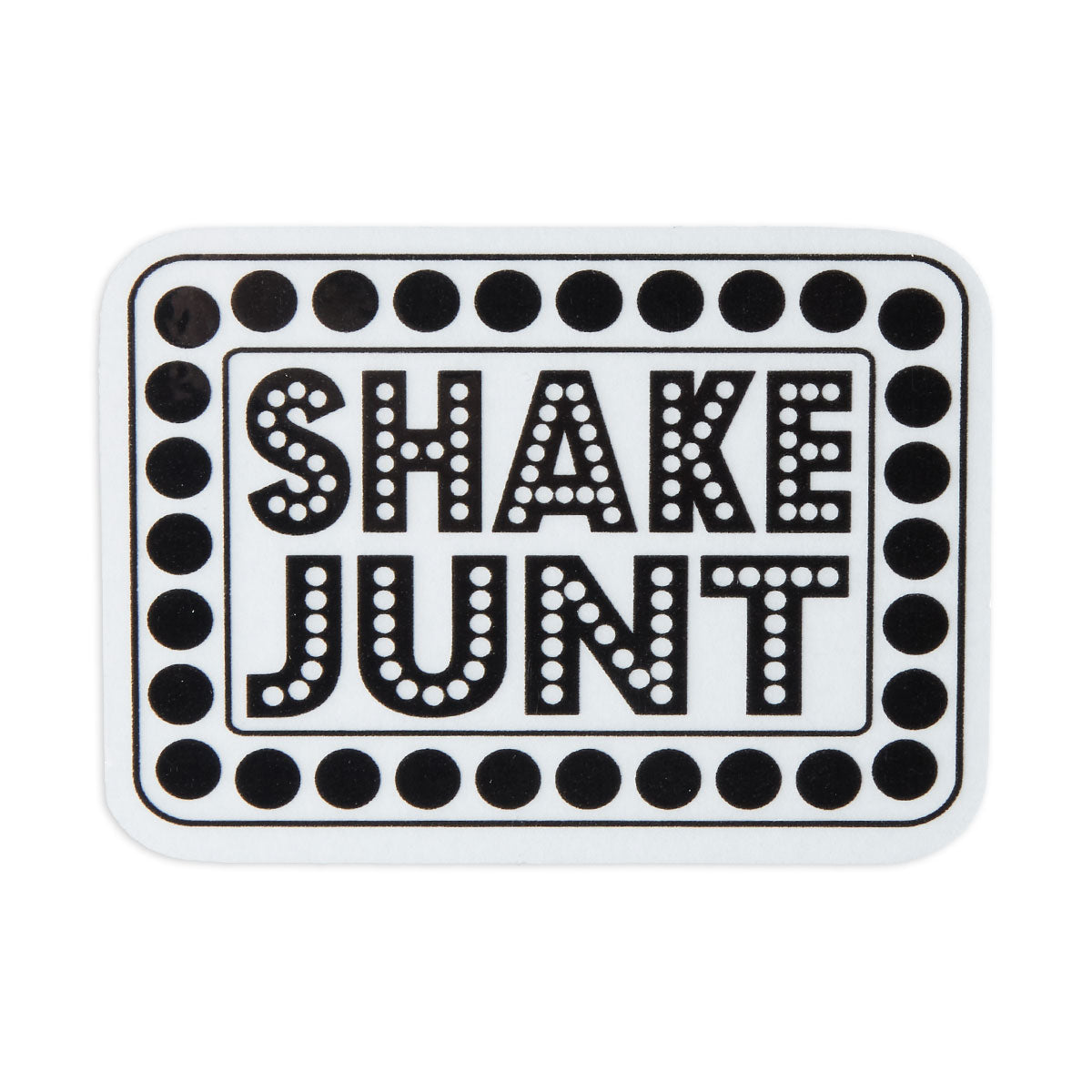Shake Junt Box Logo Vinyl Sticker - Black image 1