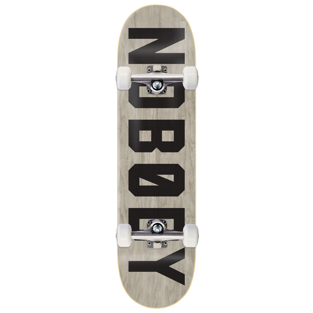 Zero Nobody Skateboard Complete - Grey/Black - 8.25