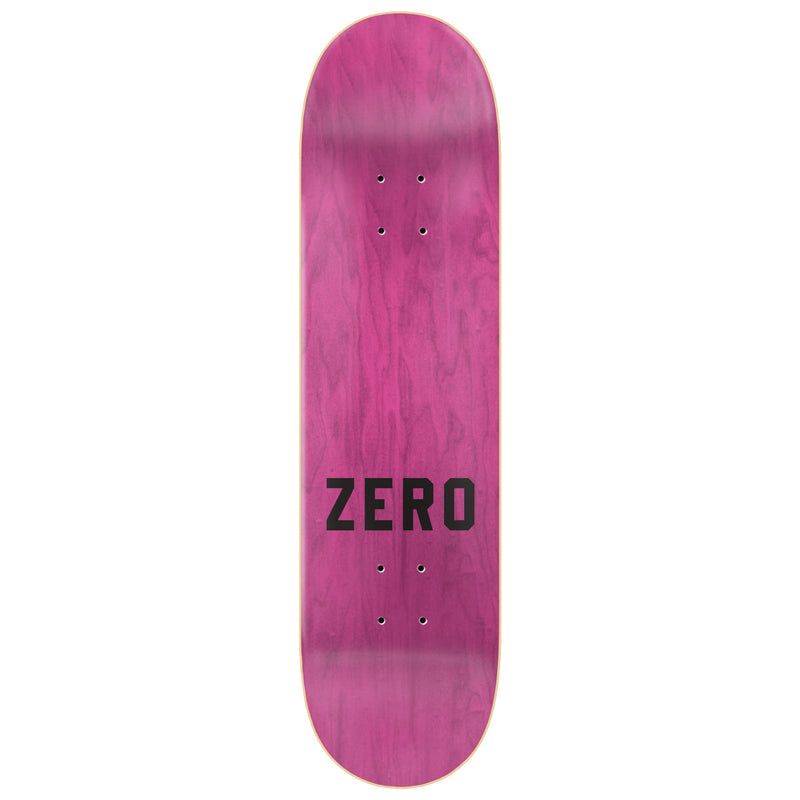 Zero Nobody Skateboard Deck - Black/White - 8.50
