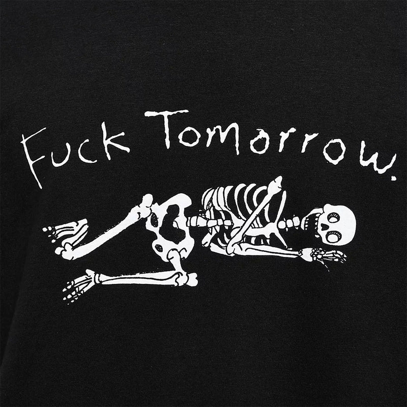 Porous Walker Fuck Tomorrow T-Shirt - Black