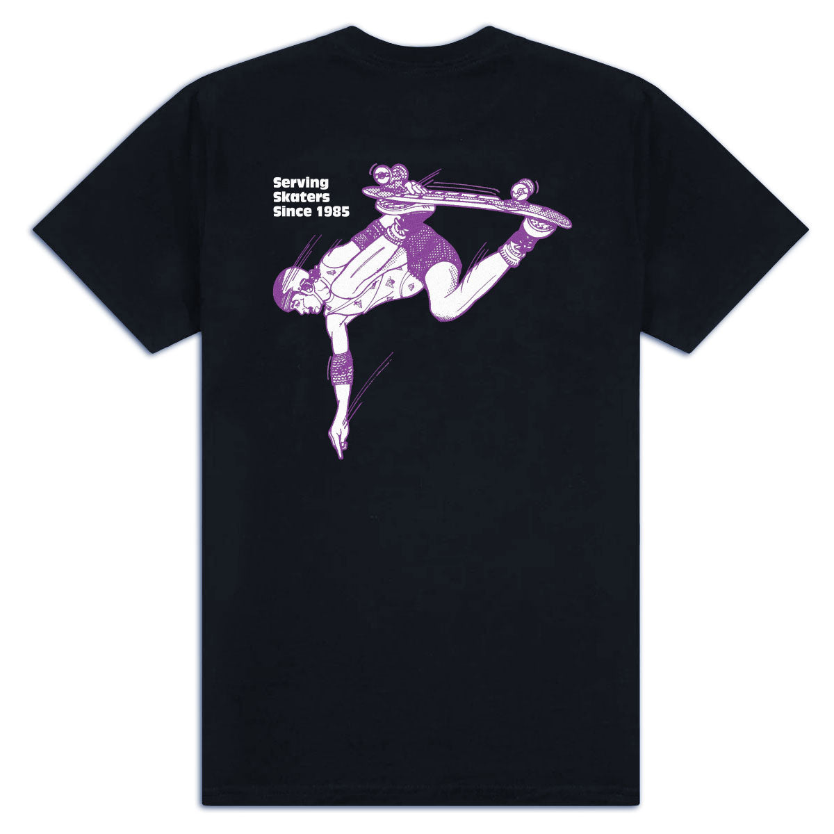 CCS June 1985 Ad T-Shirt - Black/Purple image 1