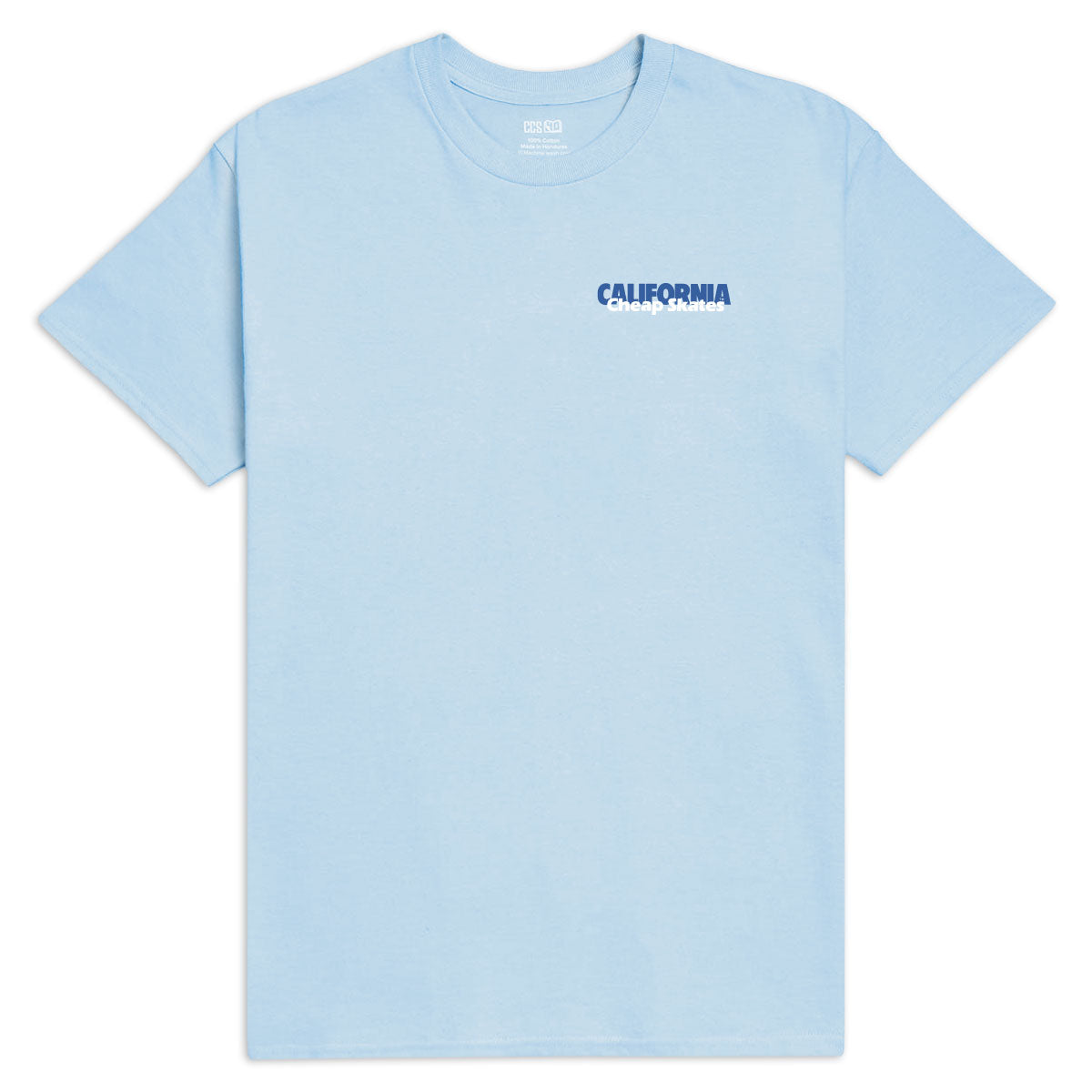 CCS June 1985 Ad T-Shirt - Light Blue/Black image 2