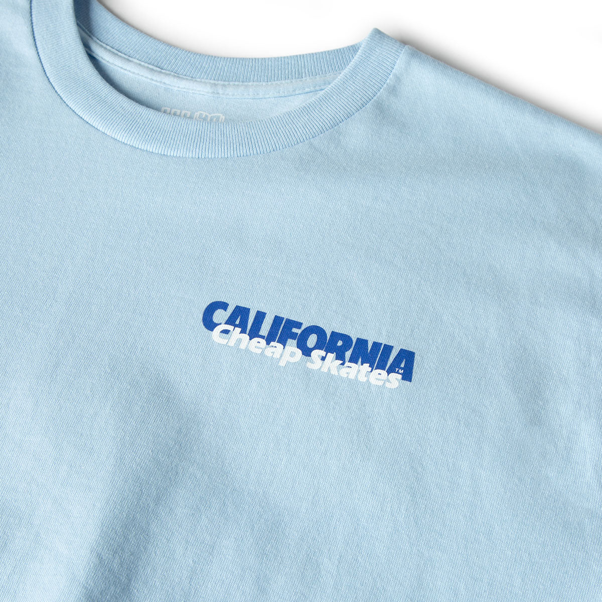 CCS June 1985 Ad T-Shirt - Light Blue/Black image 3