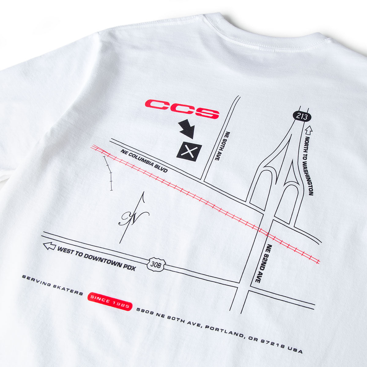 CCS Portland Shop T-Shirt - Black/Red image 4