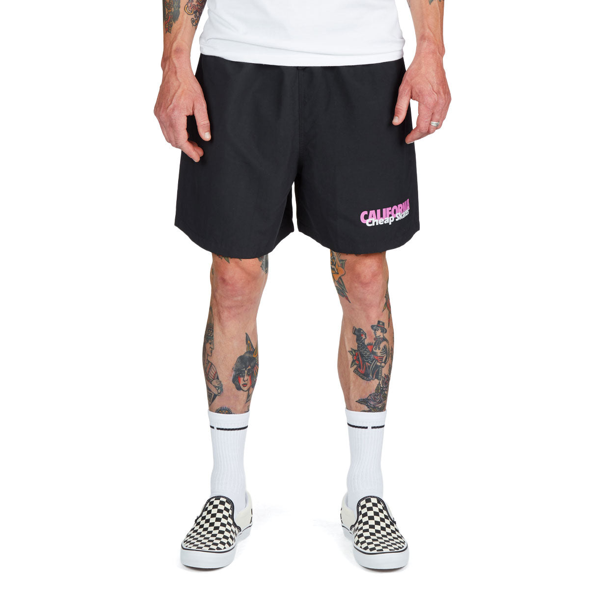 CCS June 1985 Ad Hydro Shorts - Black/Neon Pink image 1