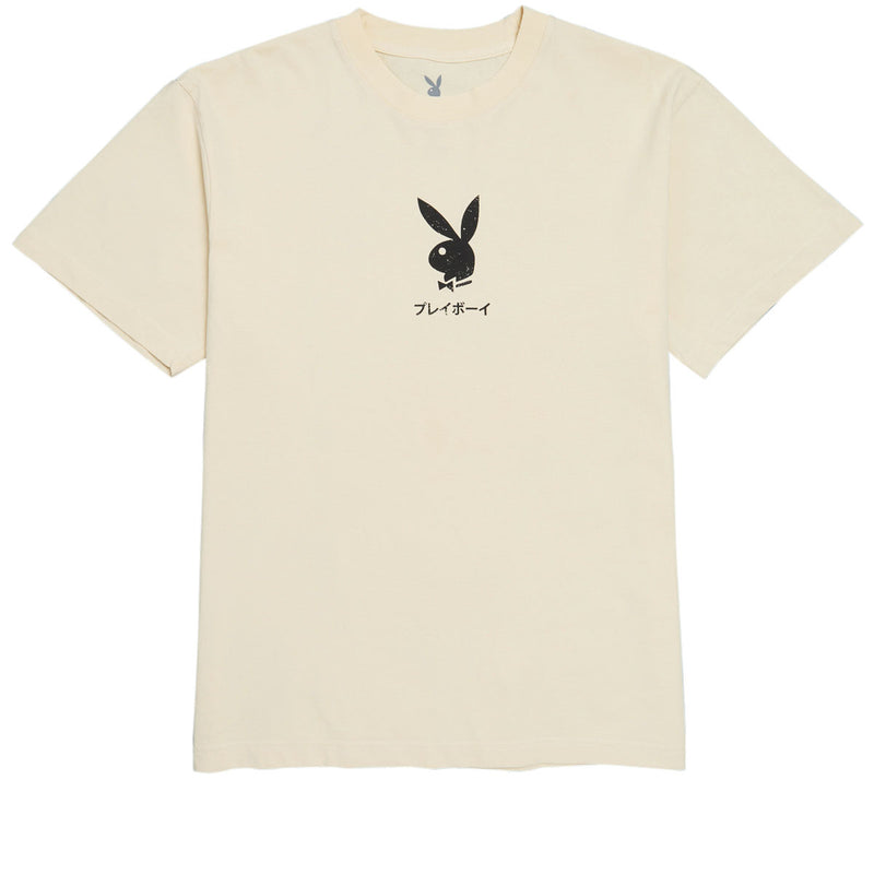 Color Bars x Playboy Ace of Spades Distressed T-Shirt - Off White
