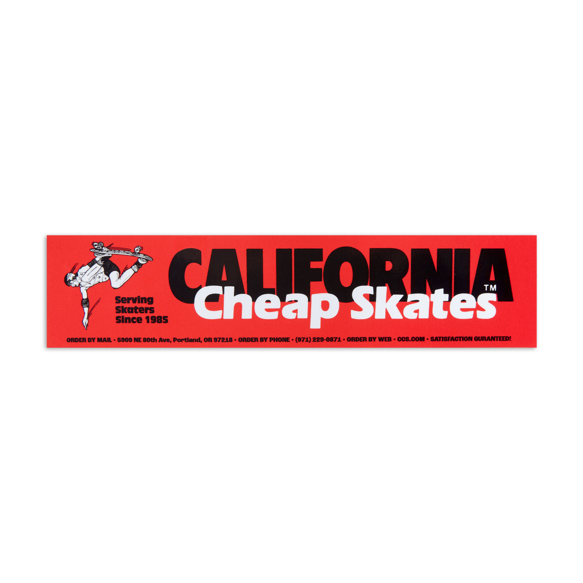 CCS June 1985 Ad Sticker - Red image 1