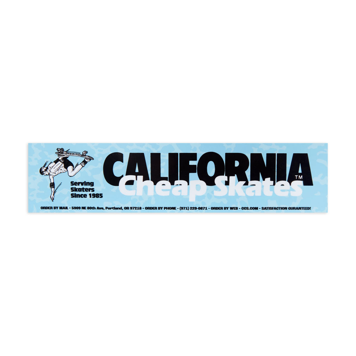 CCS June 1985 Ad Sticker - Blue Print image 1