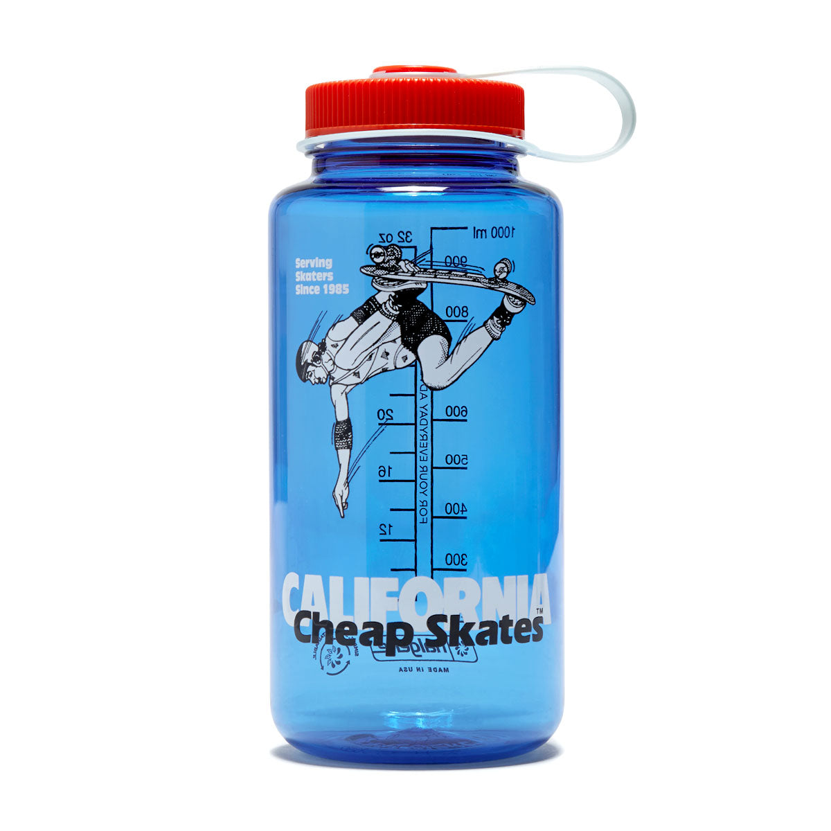 CCS June 1985 Wide Mouth Nalgene Water Bottle - Blue/Orange - 32oz image 1