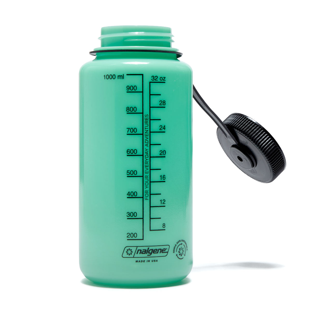 CCS June 1985 Wide Mouth Nalgene Water Bottle - Glow/Black - 32oz image 3