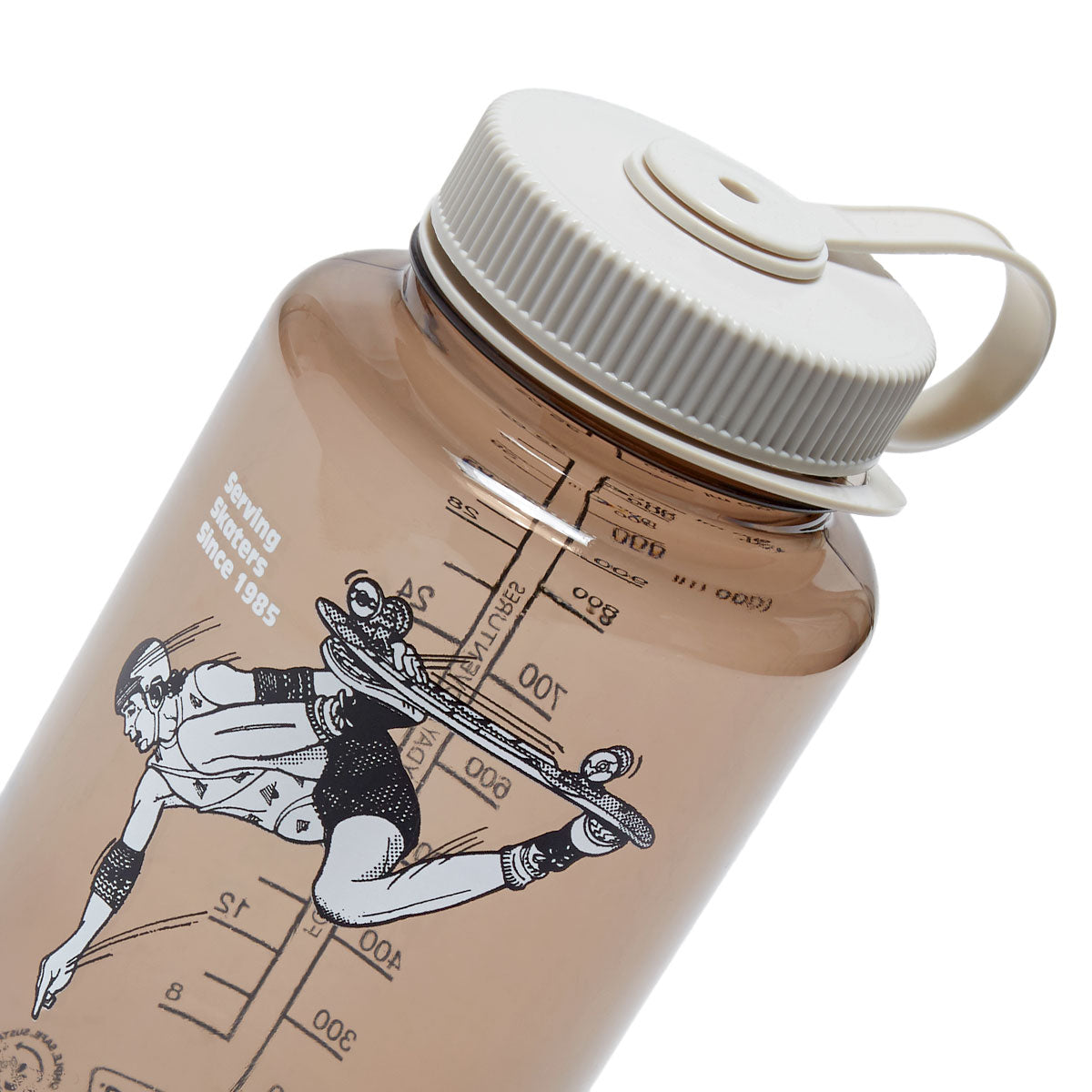 CCS June 1985 Wide Mouth Nalgene Water Bottle - Mocha/Cotton - 32oz image 3