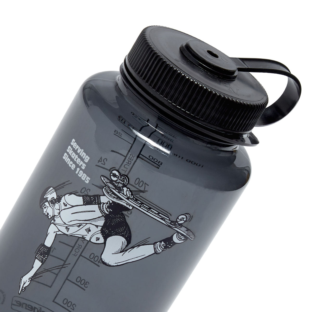 CCS June 1985 Wide Mouth Nalgene Water Bottle - Charcoal/Black - 32oz image 3