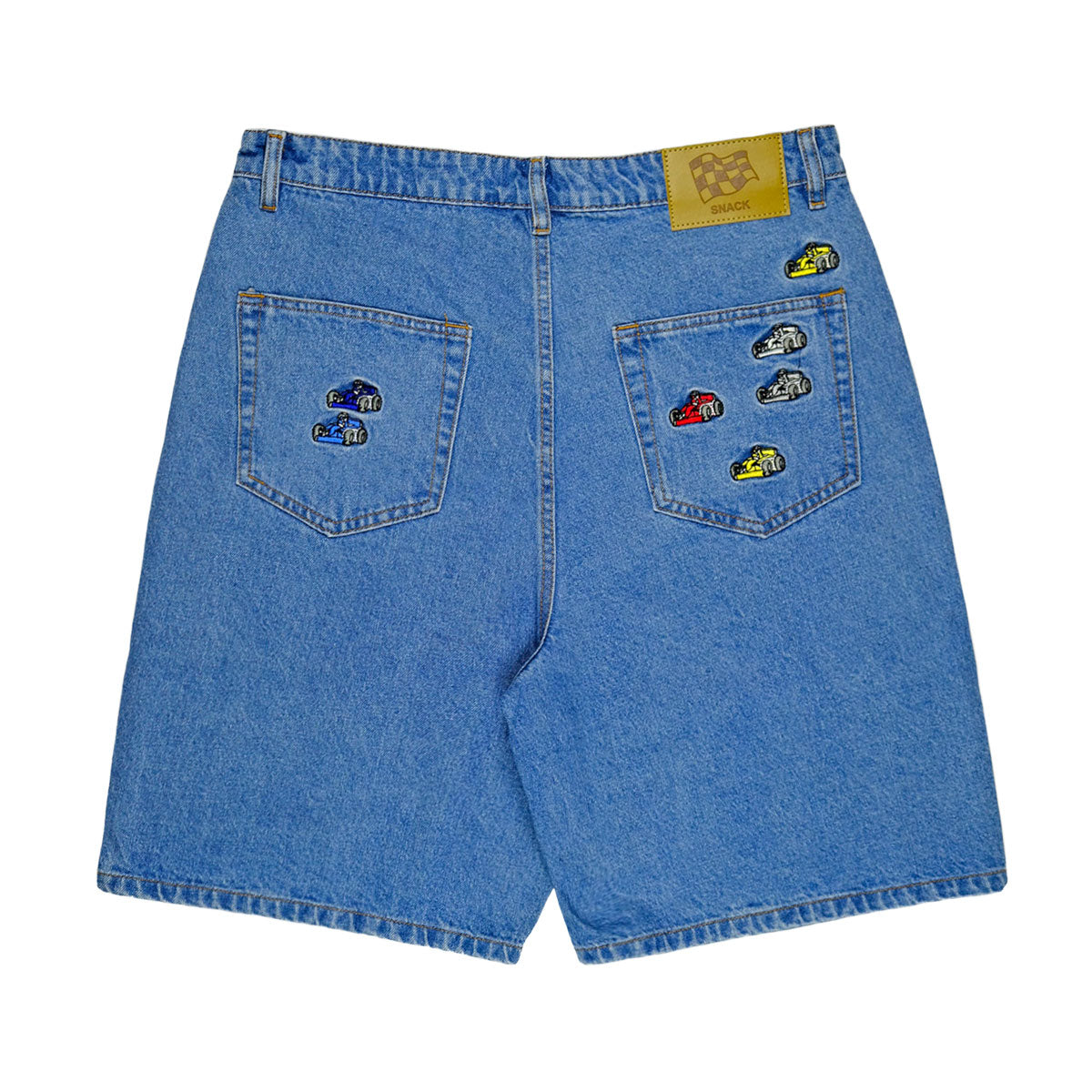 Snack Pole Position Jean Shorts - Skyline Blue image 2