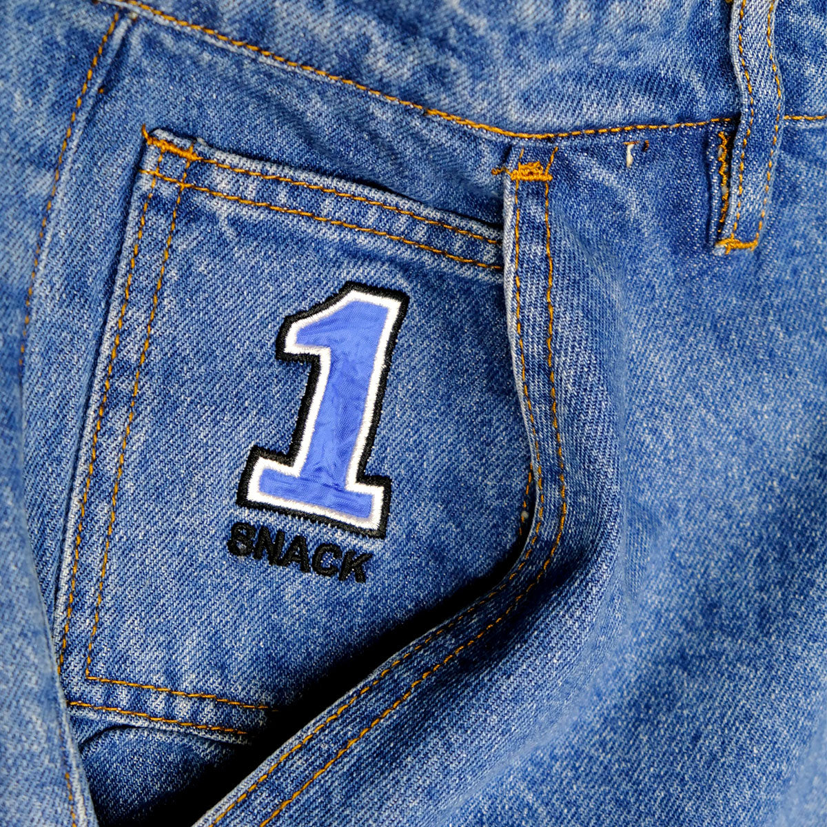 Snack Pole Position Jean Shorts - Skyline Blue image 3