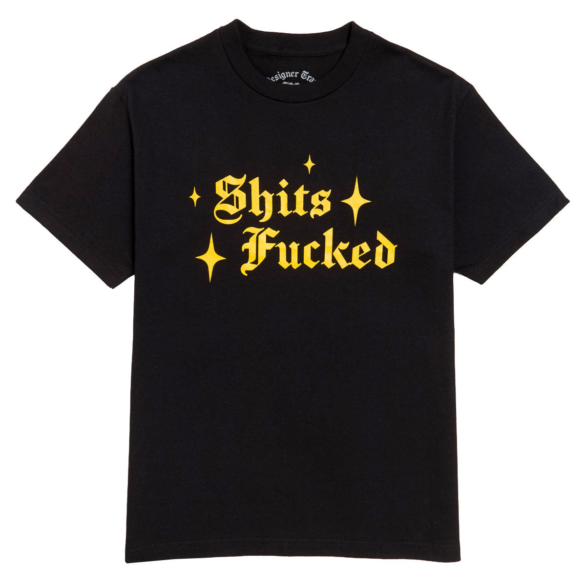 Designer Trash Sparkle T-Shirt - Black image 1
