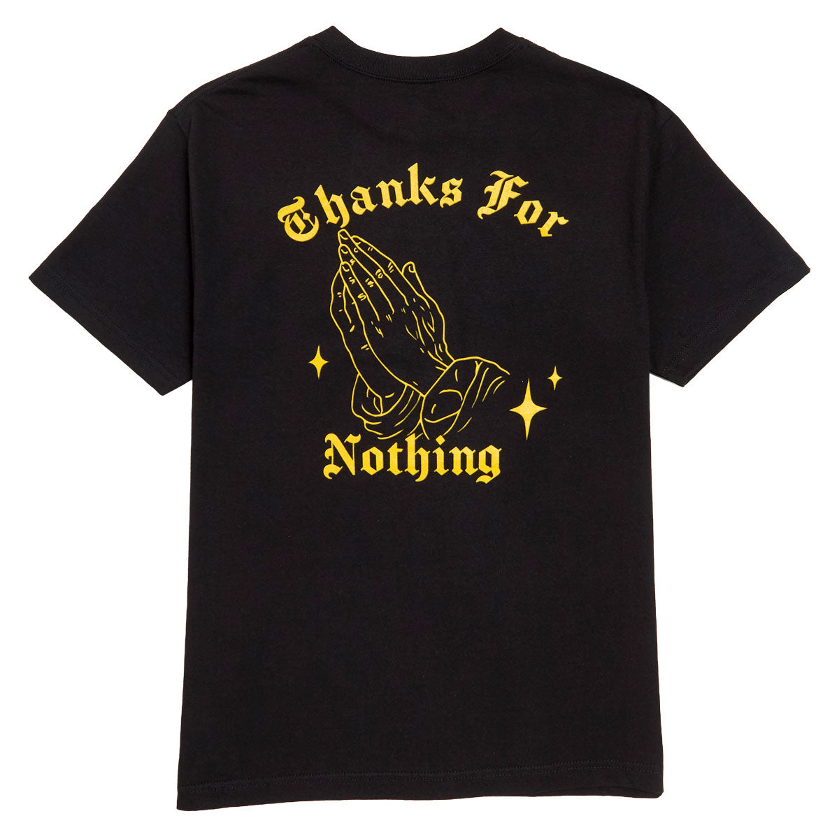 Designer Trash Thanks For Nothing T-Shirt - Black image 1