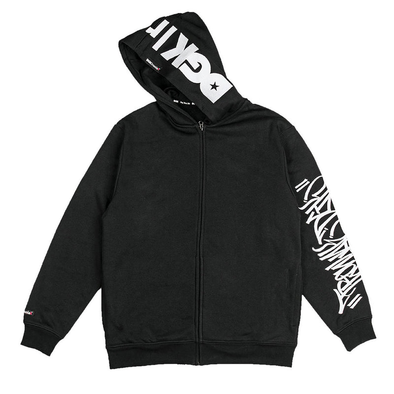 DGK x Ironlak Tag Zip Up Hoodie - Black