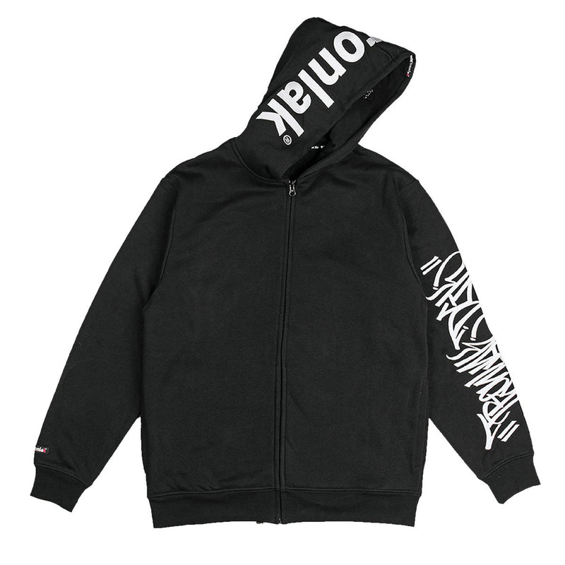 DGK x Ironlak Tag Zip Up Hoodie - Black