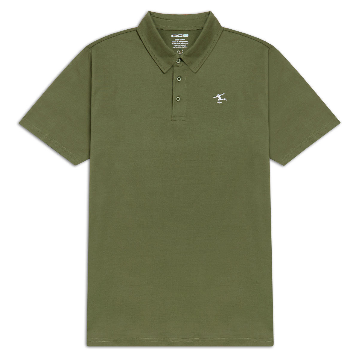 CCS Cheap Skates Icon Polo Shirt - Army Green image 1