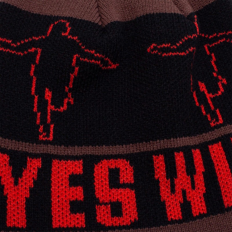 Hockey Eyes Without A Face Beanie - Brown