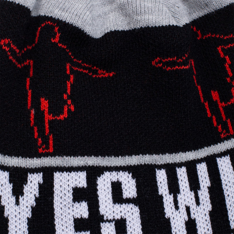 Hockey Eyes Without A Face Beanie - Grey