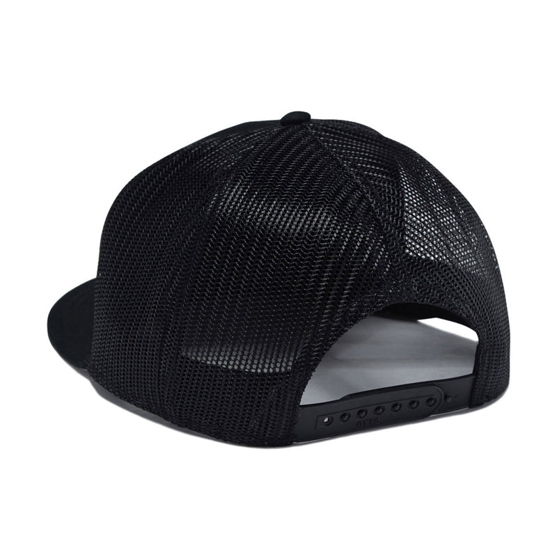 Reel Happy Large Marge Trucker Hat - Black