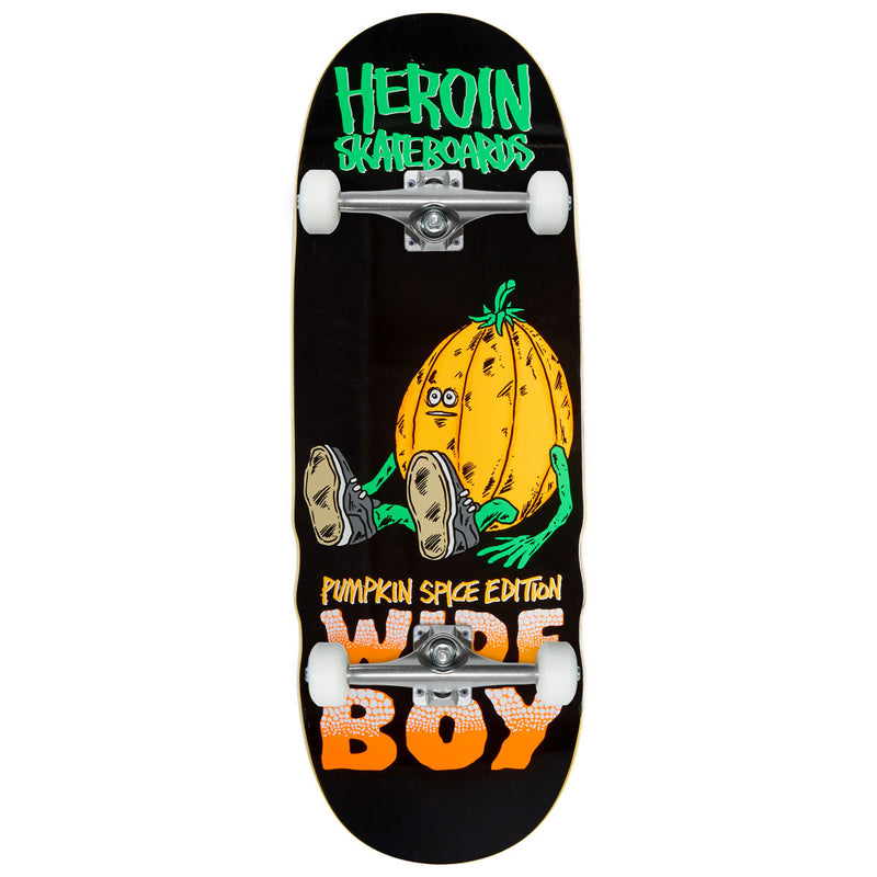 Heroin Pumpkin Spice Wide Boy Skateboard Complete - 10.75
