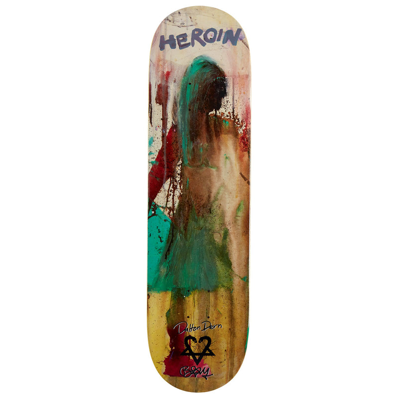 Heroin Dalton Dern Bam Skateboard Deck - 8.3875