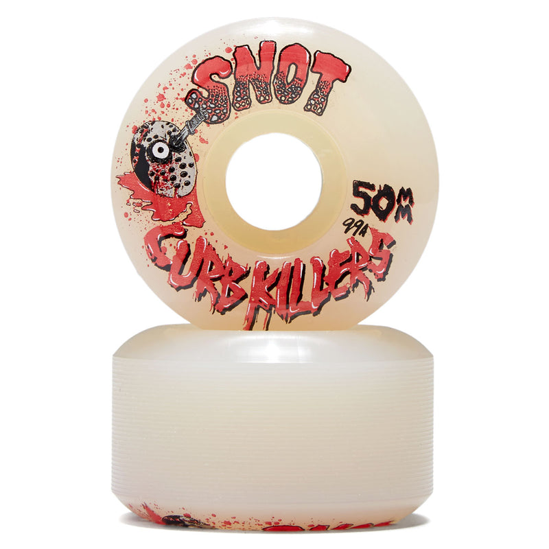 Snot Curb Killers 99a Skateboard Wheels - White - 50mm