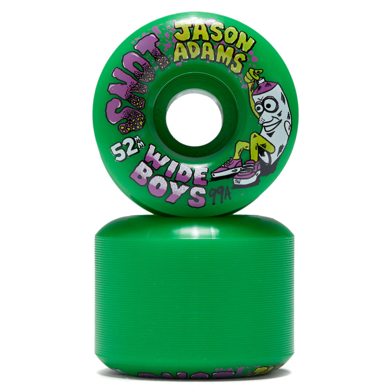Snot Jason Adams Wide Boys Skateboard Wheels - Green - 52mm