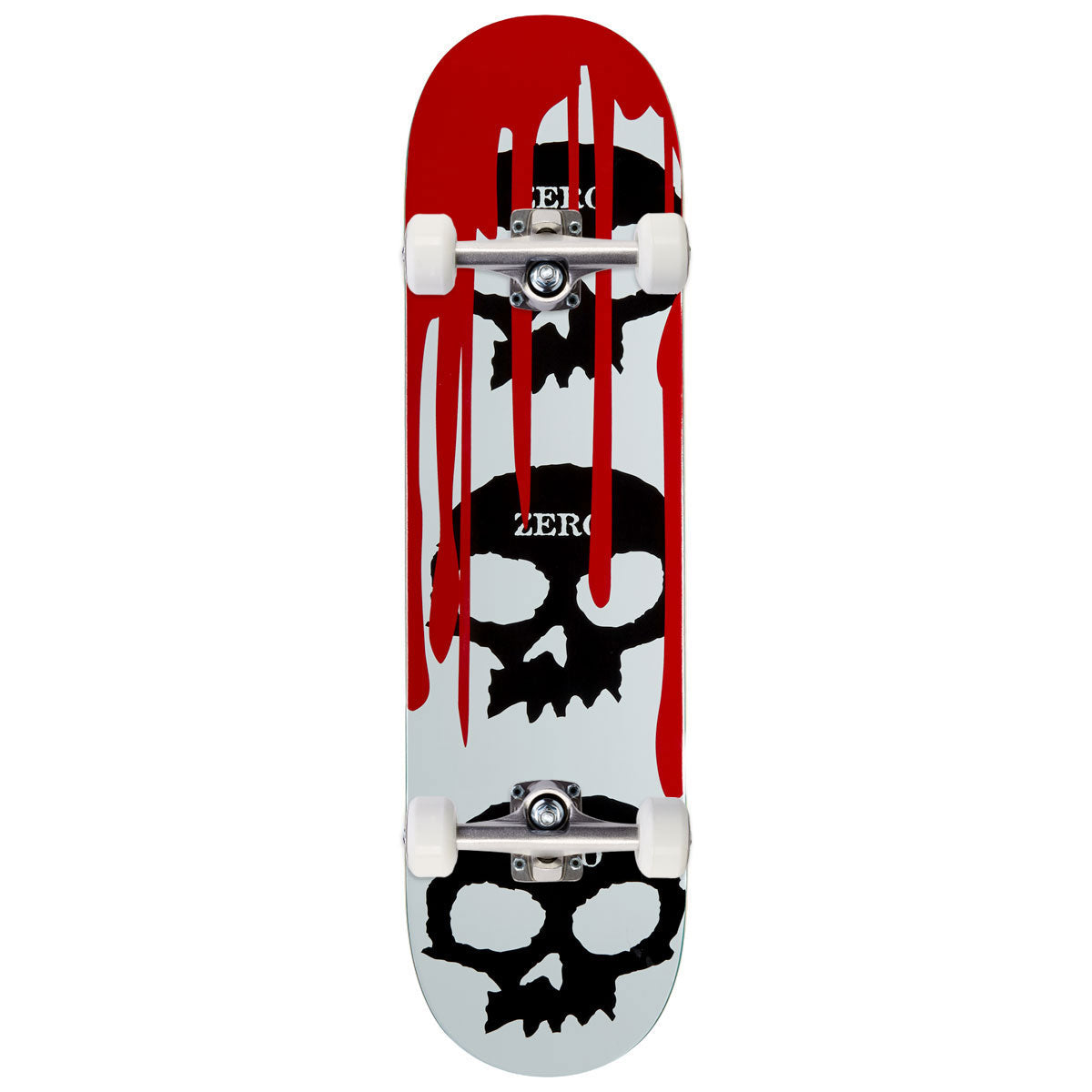 Zero 3 Skull Blood Skateboard Complete - White - 8.25