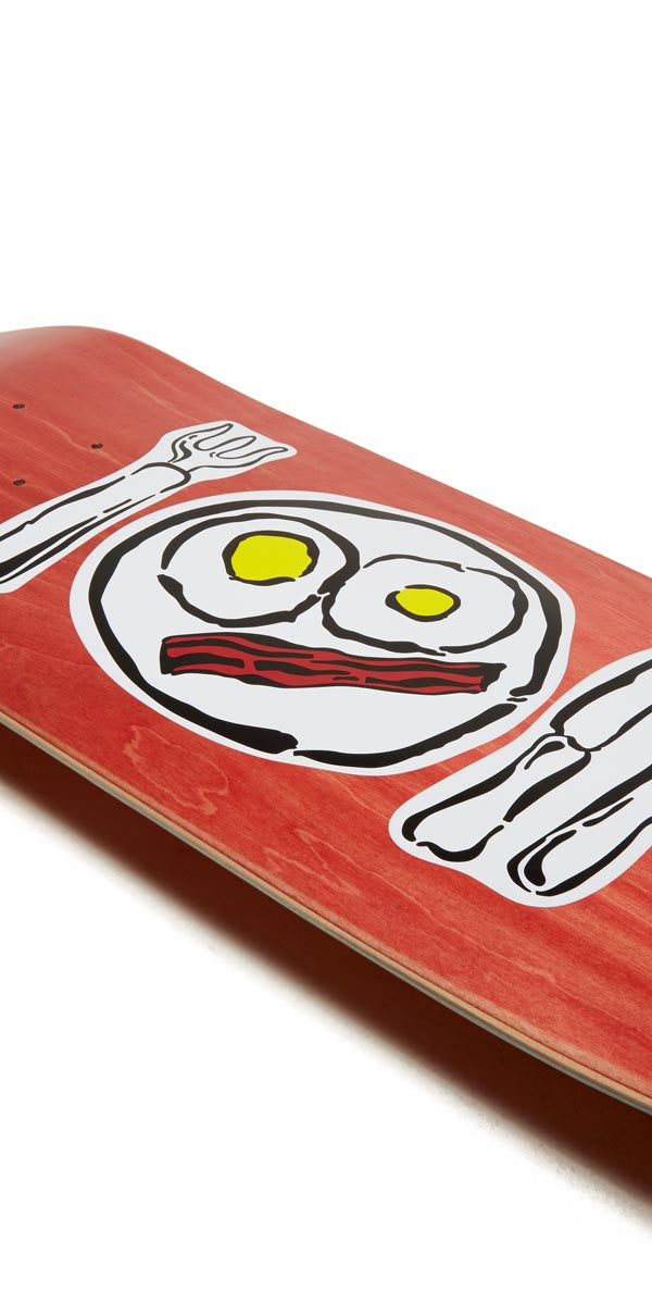 CCS Over Easy Egg1 Shaped Skateboard Deck - Red image 3