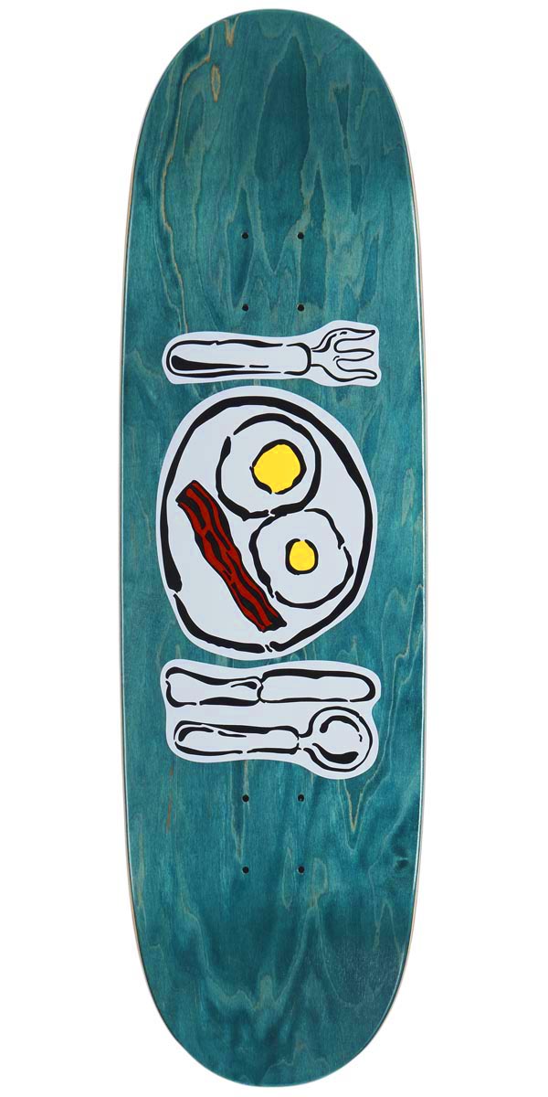 CCS Over Easy Egg1 Shaped Skateboard Deck - Teal image 1